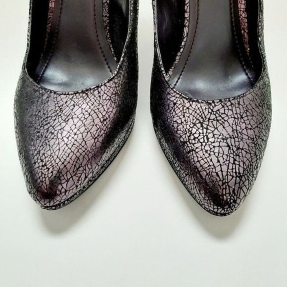 BCBGENERATION Michah Stilleto High Heels Purple Metallic Pumps Shoes Sz 9 - Picture 4 of 15